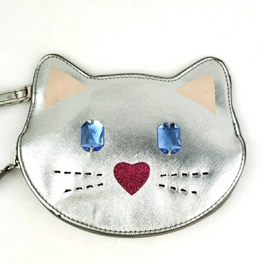 Betsey Johnson Cat Face Wristlet
